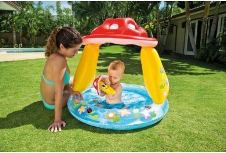 Bazén nafukovací baby muchomůrka 102x89cm od 1-3 let - obrázek 1