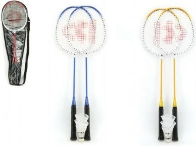 Badminton sada + 3 košíčky Donnay kov 66cm asst 3 barvy v tašce - obrázek 1
