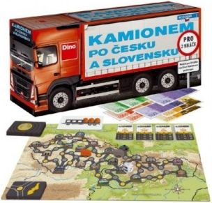 Kamionem po Česku a Slovensku společenská hra v krabici 36x17x11cm - obrázek 1