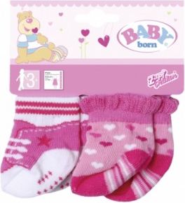 BABY born Ponožky (2 páry), 3 druhy - obrázek 1