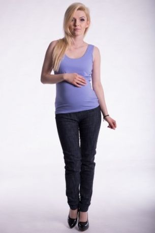 Těhotenské,kojící tilko s odnimatelnými ramínky - sv. modré, Velikosti těh. moda L/XL - obrázek 1