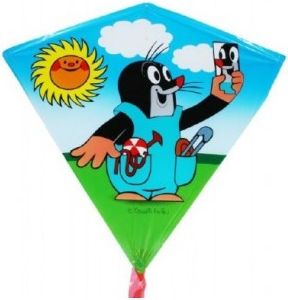 Drak létající Krtek plast 68x73cm asst v sáčku