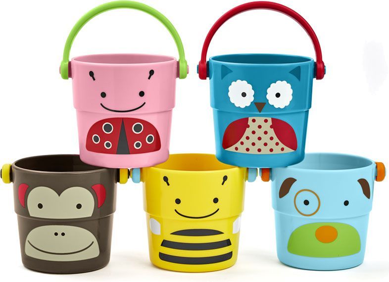 SKIP HOP Zoo Sada kalíšků do vody - obrázek 1