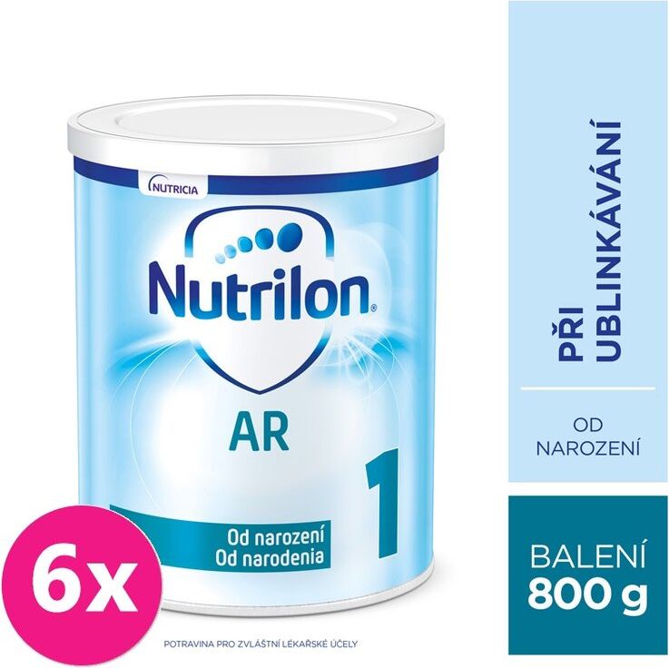 6x NUTRILON 1 AR speciální počáteční mléko 800 g, 0+ - obrázek 1