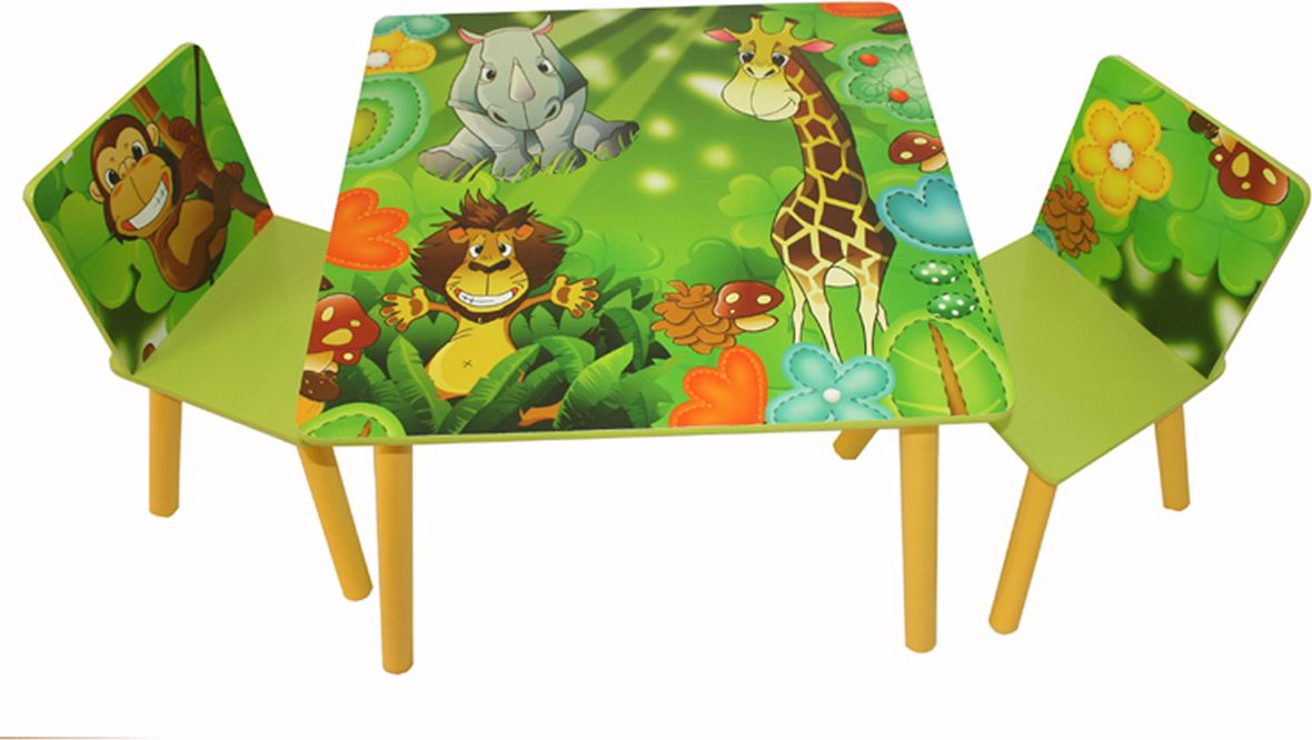 Dětský stůl s židlemi Jungle - obrázek 1