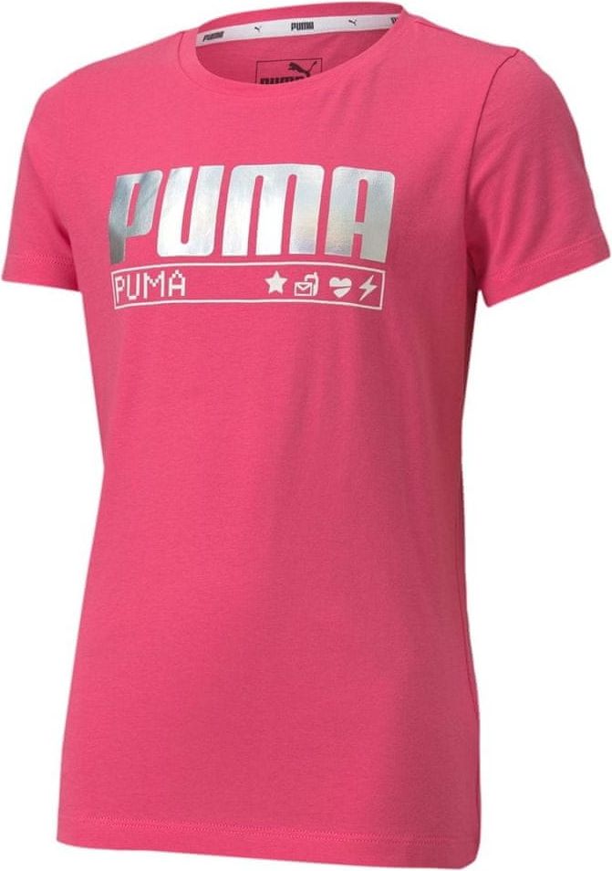 Puma dívčí tričko Alpha Tee G 92 růžová - obrázek 1