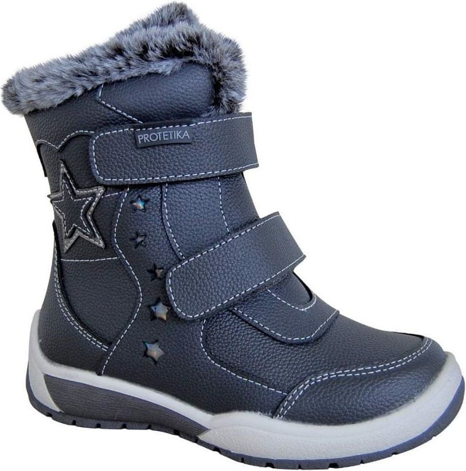 Protetika dívčí zimní obuv EVELIN GREY 72017 34, šedá - obrázek 1