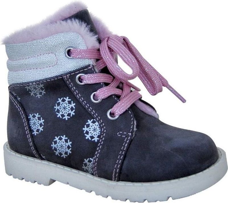 Protetika dívčí zimní obuv GABI 72021 21, tmavě šedá - obrázek 1