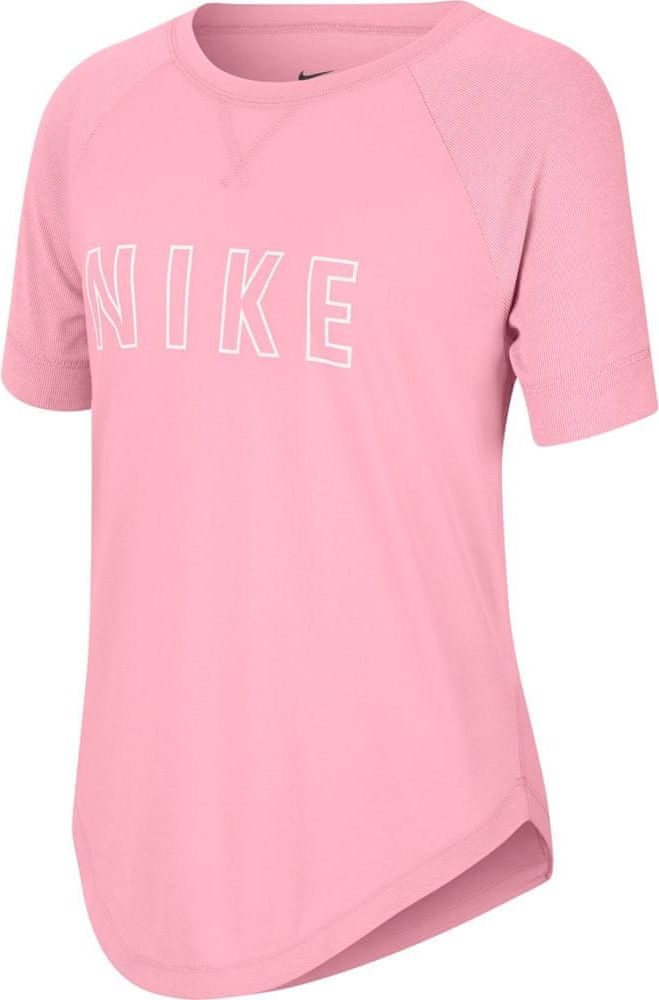 Nike dívčí tričko Dri-FIT Trophy XS růžová - obrázek 1