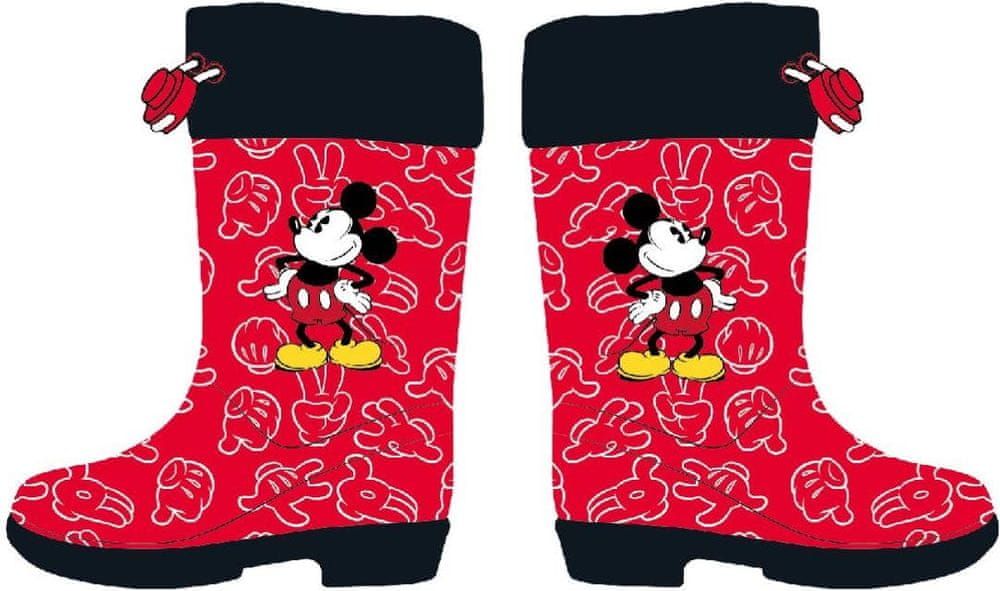 Disney dětské holínky Mickey Mouse 2300004444 22 červená - obrázek 1