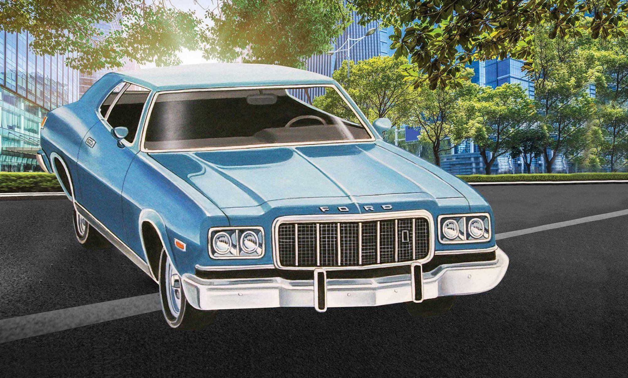Plastic ModelKit MONOGRAM auto 4412 - 76 Ford Gran Torino (1:25) - obrázek 3