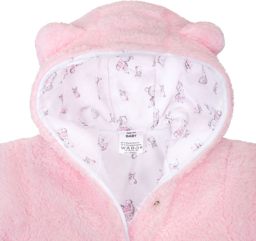Zimní kabátek New Baby Nice Bear růžový&nbsp;-&nbsp;56 (0-3m) - obrázek 3