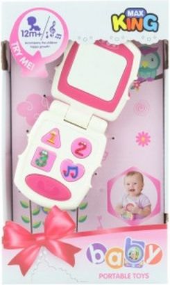 Lamps Baby telefon růžový na baterie - obrázek 1