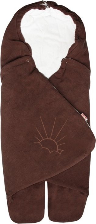 EMITEX Zavinovačka MÁJA microfleece/bavlna hnědá - obrázek 1