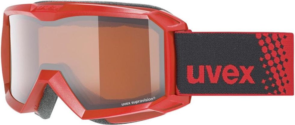 Uvex lyžařské brýle Flizz LG, red dl/lg-clear (3130) - obrázek 1