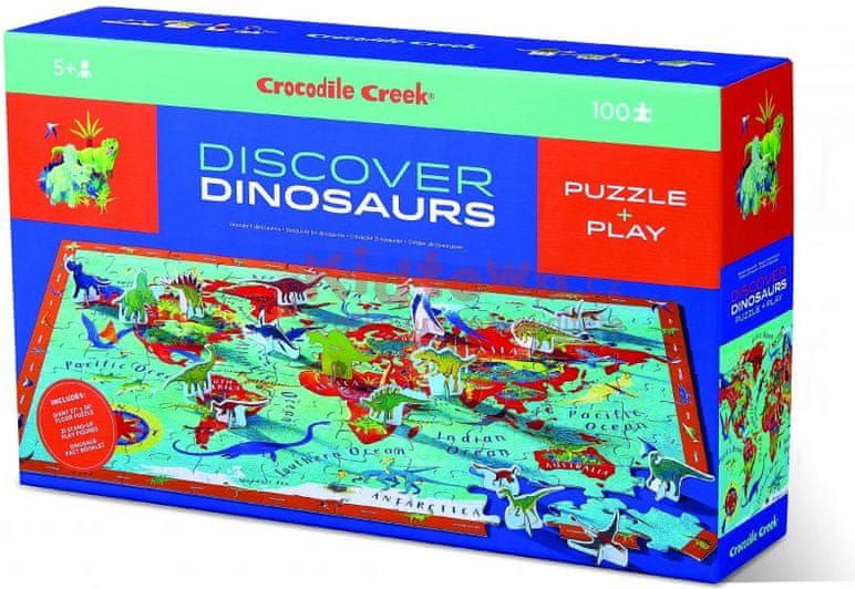 Crocodile Creek Discovery Puzzle - Dinosauři (100 ks) / Discover Dinosaurs - obrázek 1