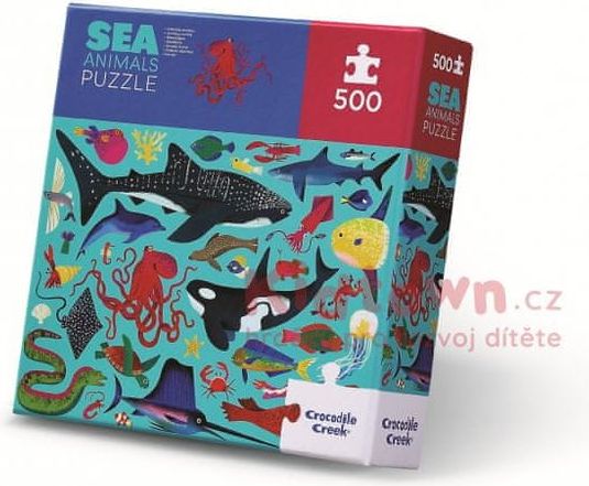 Crocodile Creek Puzzle Mořská zvířata (500 dílků) / Sea Animals - obrázek 1