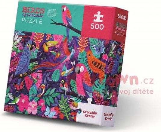 Crocodile Creek Puzzle Ptáci z ráje (500 dílků) / Birds of Paradise - obrázek 1