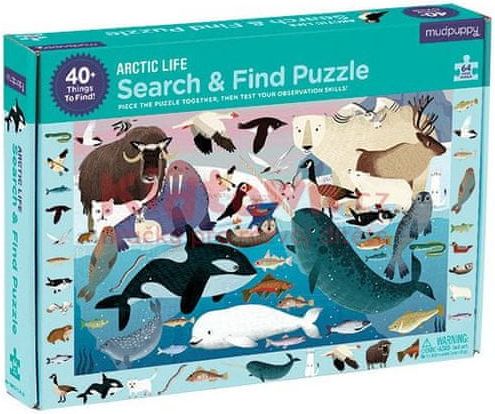 Mudpuppy Search & Find Puzzle/Arctic Life (New) 64 PC - obrázek 1