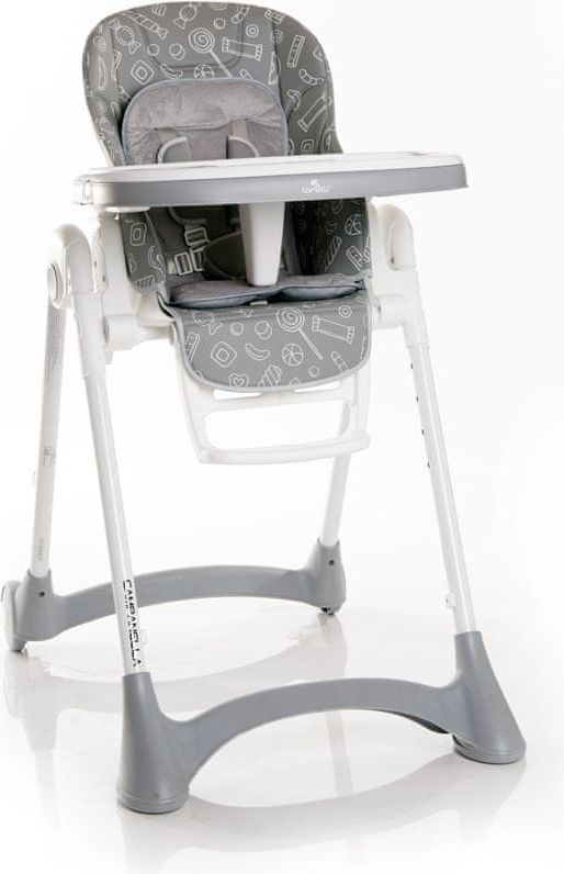 Lorelli Jídelní židlička CAMPANELLA GREY CANDY - obrázek 1