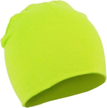 Dětská čepice žlutozelená - obrázek 1