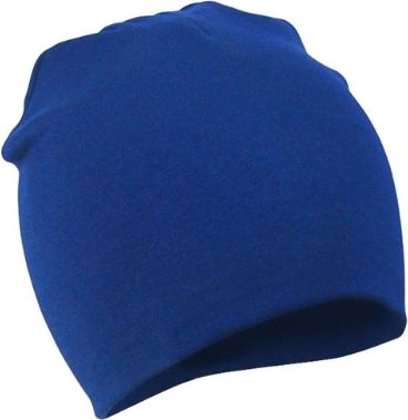 Dětská čepice modrá tmavě - obrázek 1