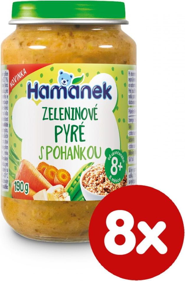Hamánek Zeleninové pyré s pohankou 8x 190g - obrázek 1