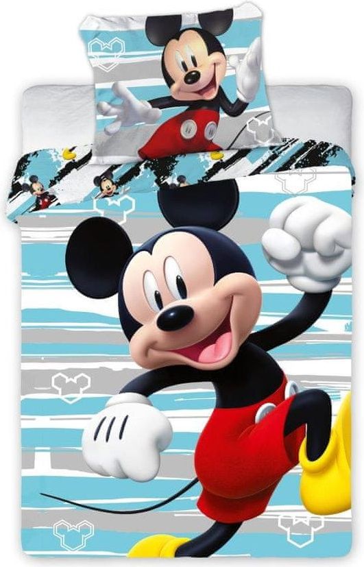 FARO Textil Dětské povlečení Myšák Mickey 135x100 cm - obrázek 1