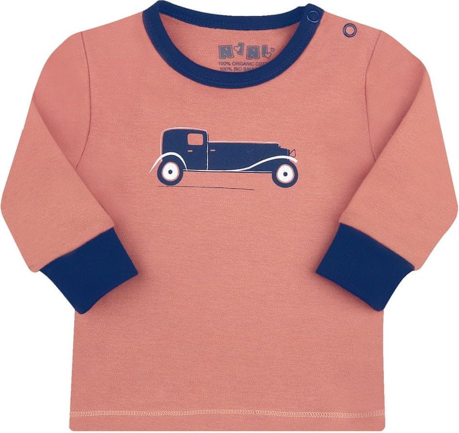 Nini chlapecké tričko z organické bavlny 62 oranžová - obrázek 1