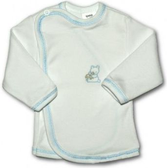 Kojenecká košilka s vyšívaným obrázkem New Baby modrá, Modrá, 56 (0-3m) - obrázek 1