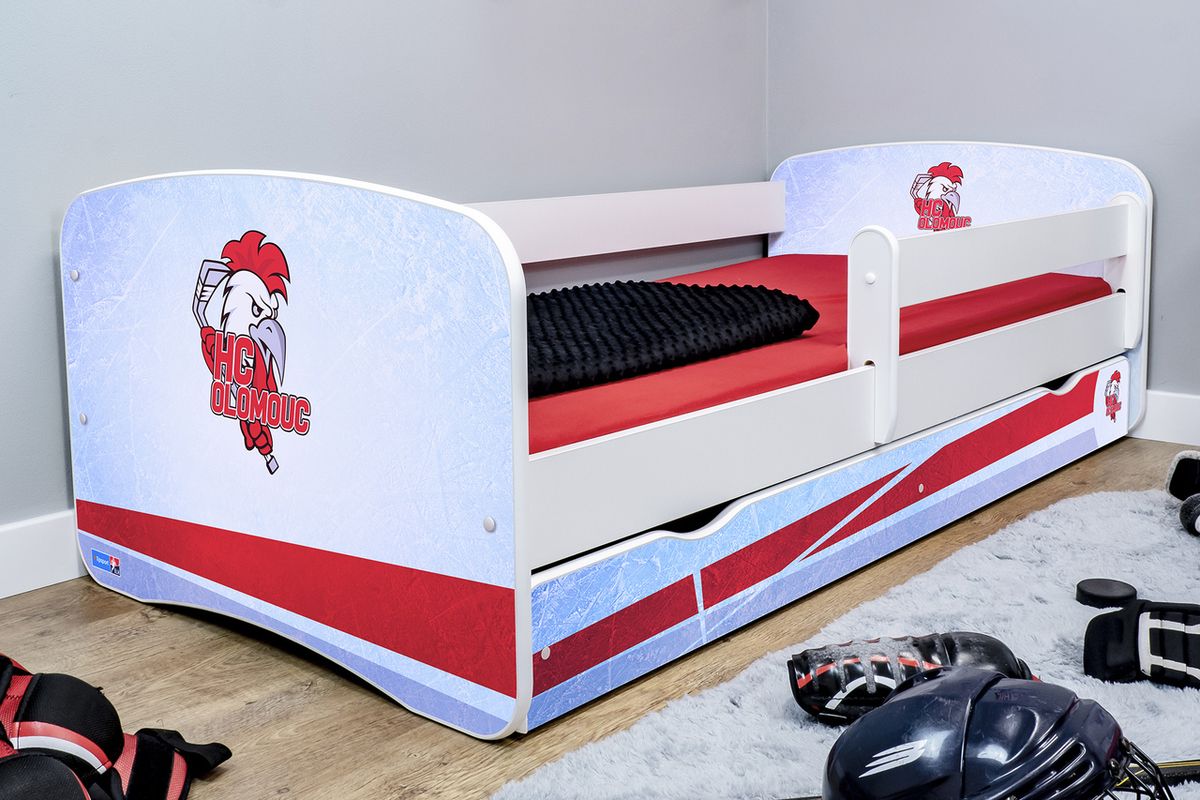Hokejový pokojíček - HC Olomouc  postel + úložný prostor - obrázek 2