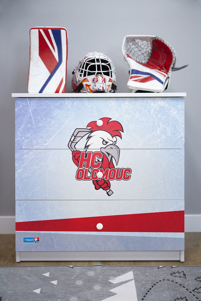 Hokejový pokojíček - HC Olomouc  komoda - obrázek 3