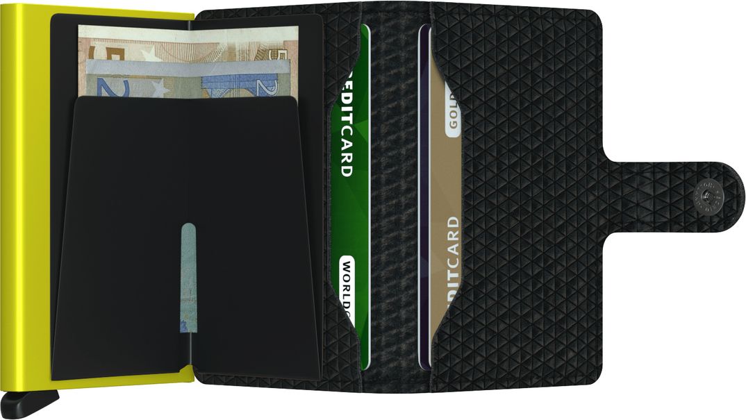 Secrid speciální kožená peněženka Mini Wallet Diamond Black - obrázek 5