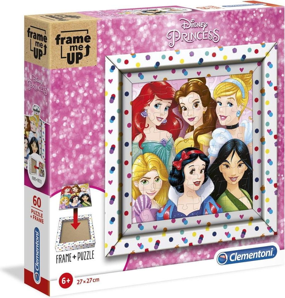 Clementoni Puzzle Frame Me Up: Disney princezny 60 dílků - obrázek 1
