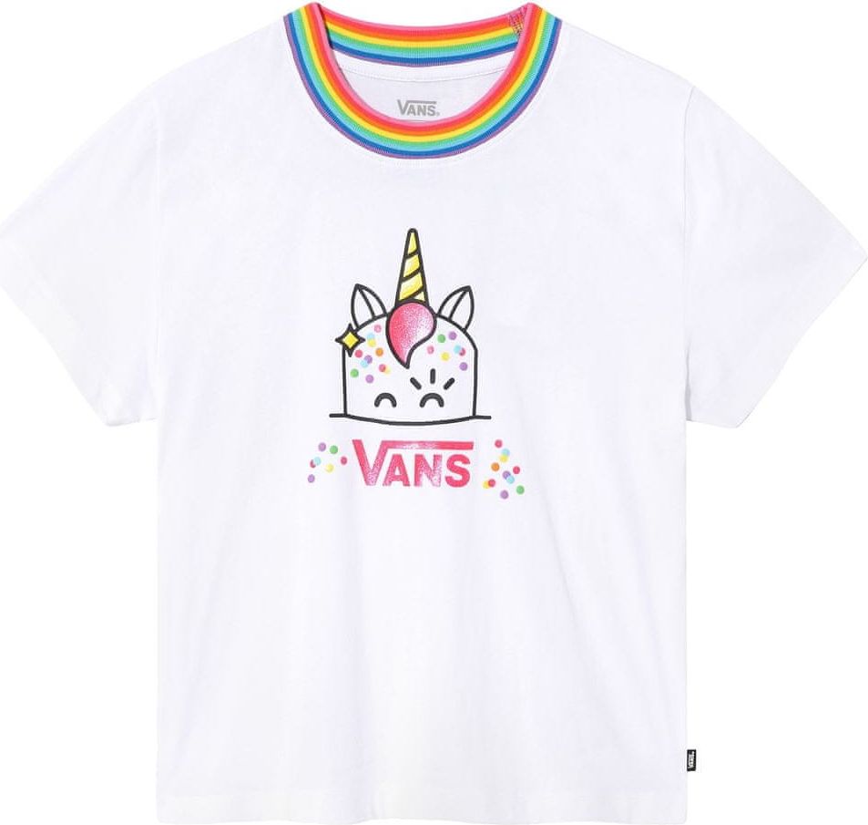 Vans dívčí tričko GR Vans X Flour Shop Cara Tee S bílá - obrázek 1