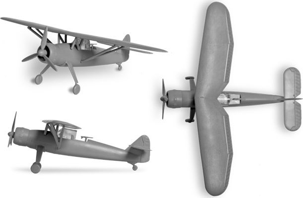 ZVEZDA Wargames (WWII) letadlo 6184 - Henschel HS-126B (1:144) - obrázek 4