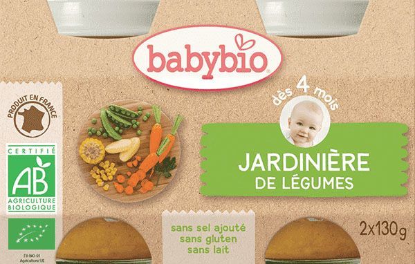 3x BABYBIO Příkrm zeleninová směs (2x 130 g) - obrázek 2