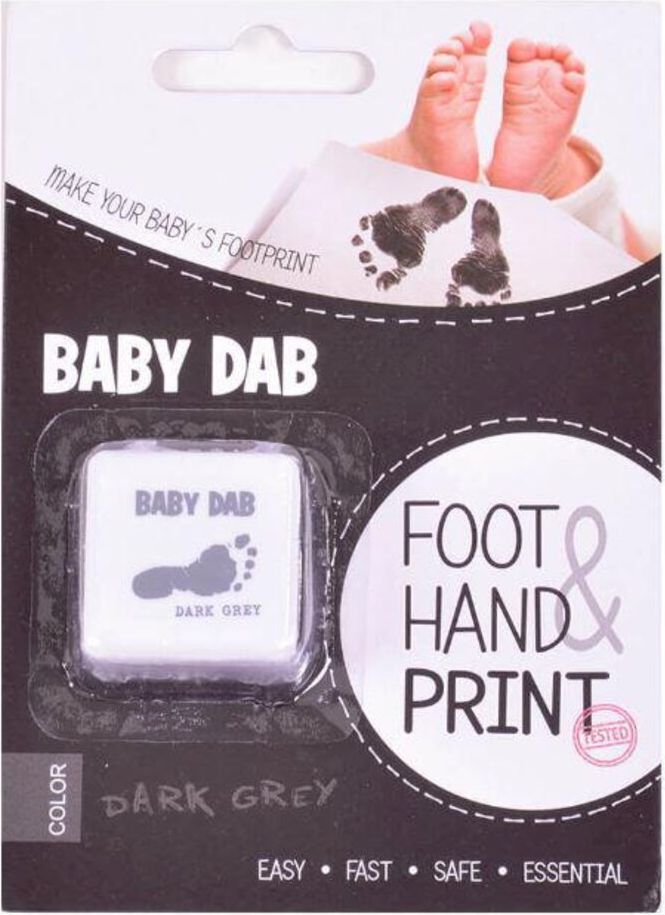 Baby Dab Barva na dětské otisky Šedá - obrázek 1