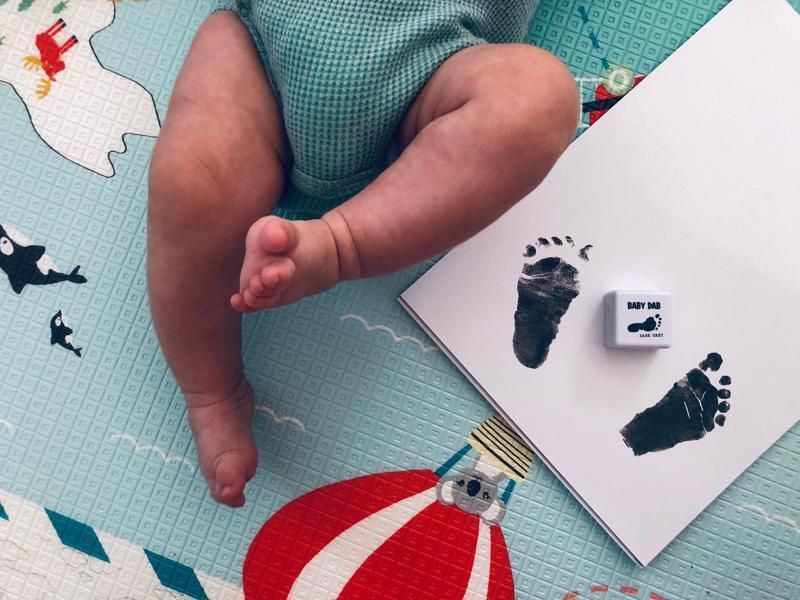 Baby Dab Barva na dětské otisky Šedá - obrázek 10