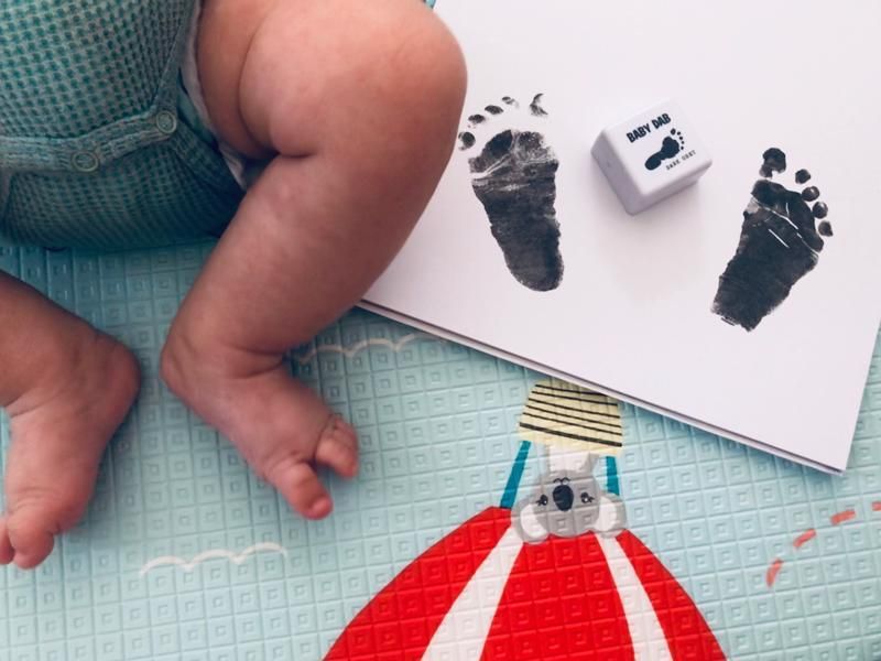 Baby Dab Barva na dětské otisky Šedá - obrázek 11