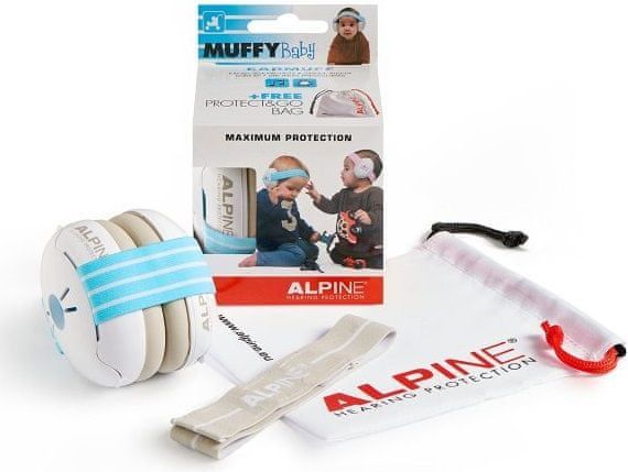 ALPINE Hearing Muffy Baby - dětská izolační sluchátka MODRÁ - obrázek 1