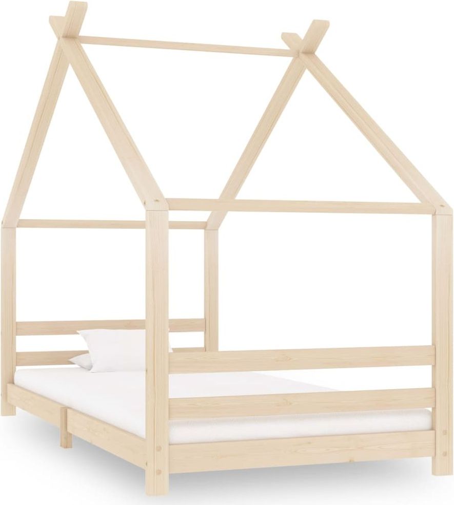shumee Rám dětské postele masivní borové dřevo 90 x 200 cm - obrázek 1