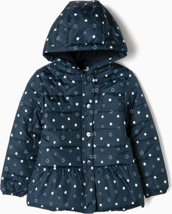 Zippy Polstrovaná bunda pro dívčí hvězdy, tmavě modrá, 5-6 - obrázek 1