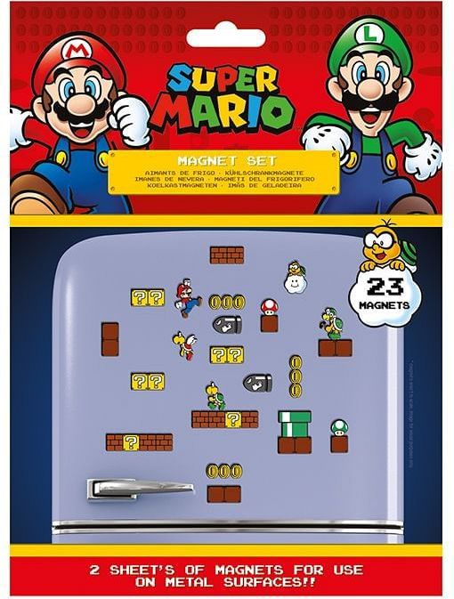 Grooters Super Mario Bros. Sada magnetek Super Mario - 23 ks - obrázek 1