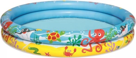 Nafukovací SET - bazén 112cm, plavací kruh 51cm, míč 41x15cm - obrázek 3