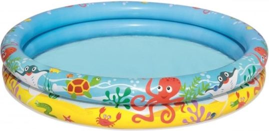 Nafukovací SET - bazén 112cm, plavací kruh 51cm, míč 41x15cm - obrázek 4