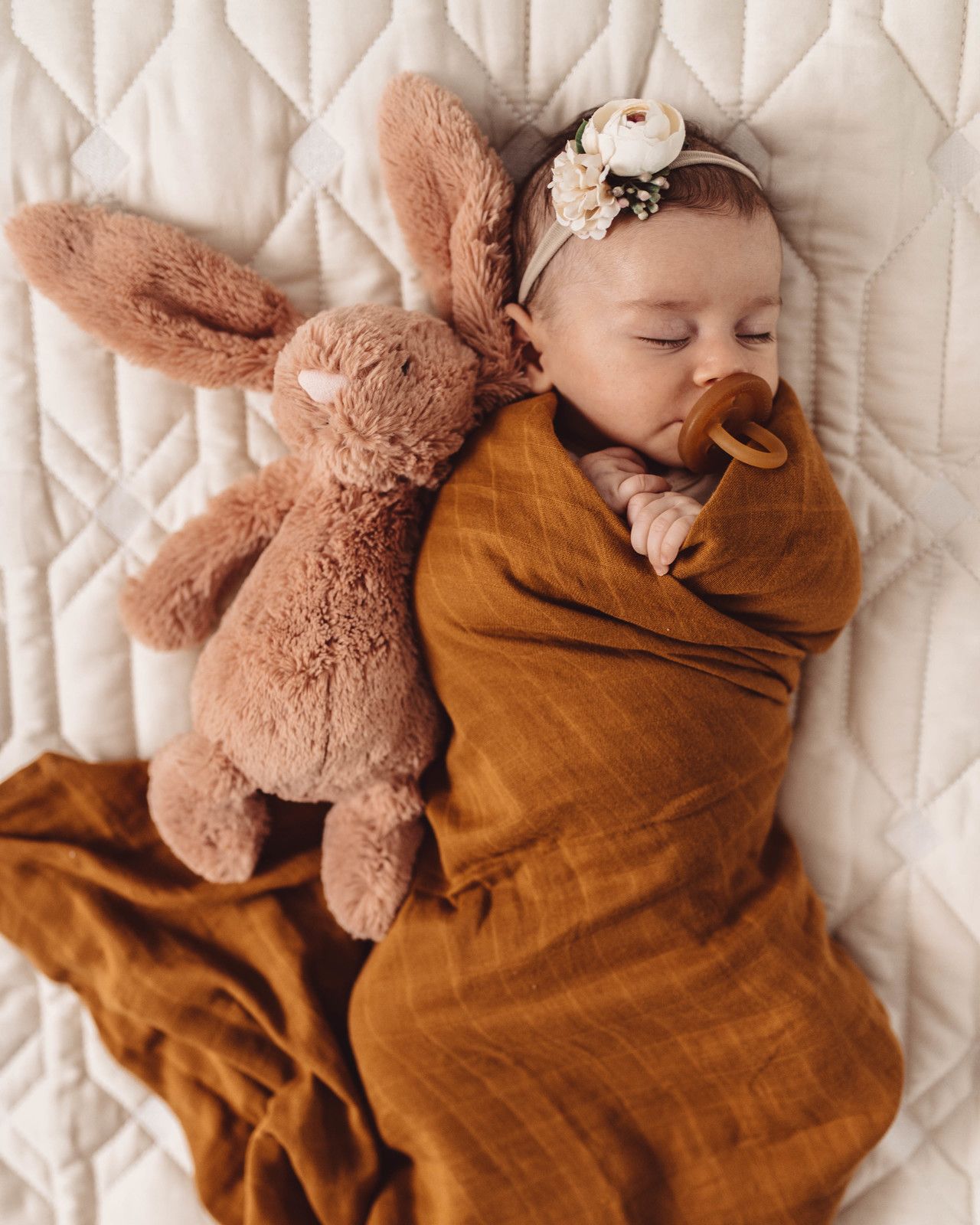 Snuggle Hunny Kids Organická mušelinová zavinovací plena bronze - obrázek 2