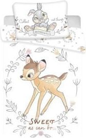 Jerry Fabrics Disney povlečení do postýlky Bambi sweet baby 100x135, 40x60 cm - obrázek 1