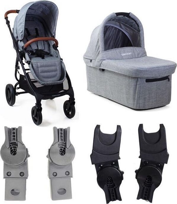 VALCO BABY Kočárek kombinovaný Trend 4 Ultra Grey Marle včetně adaptérů k autosedačce - obrázek 1