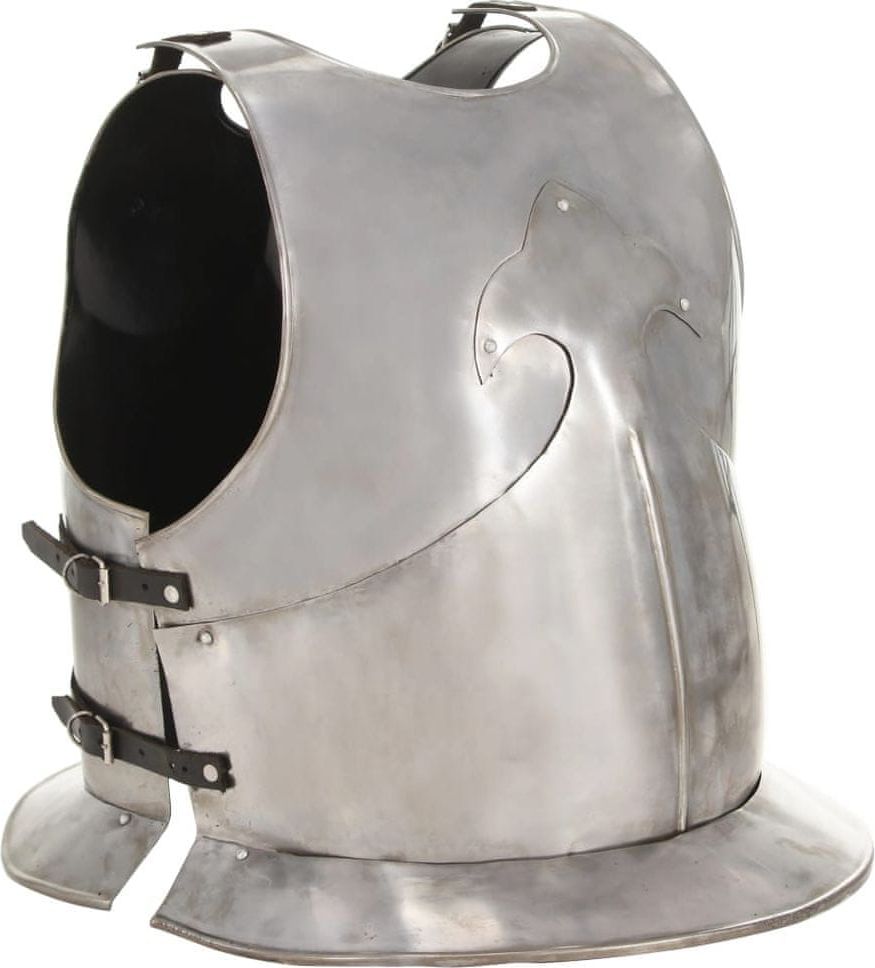 shumee Středověký rytířský kyrys pro LARPy replika stříbro ocel - obrázek 1